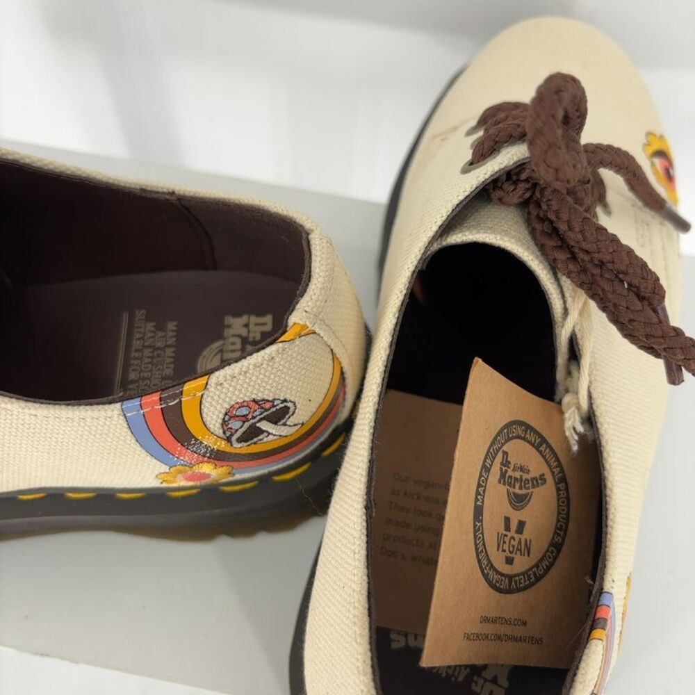 Dr. Martens Canvas Embroidered Platform Oxfords - Picture 4 of 7